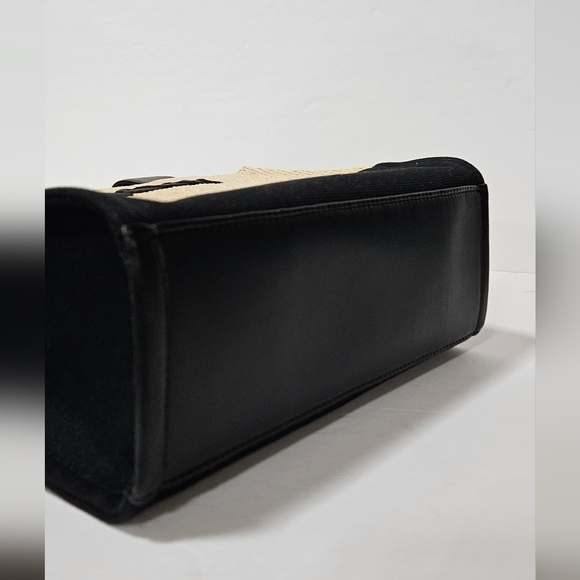 NWT DKNY Tan and Black Woven Handbag - Picture 6 of 9